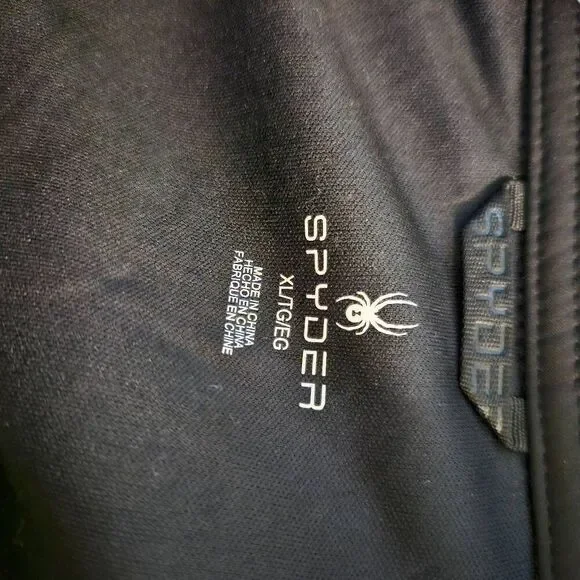 Spyder mens Transit black insulated shirt jacket. Size XL - Picture 4 of 6